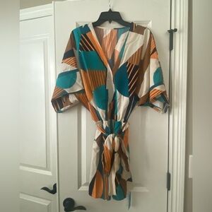 Cupshe geometric print Romper - size Large